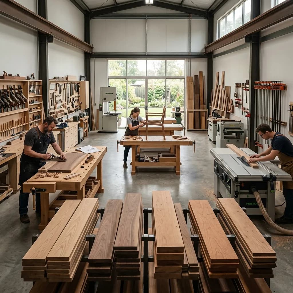 Professional furniture workshop